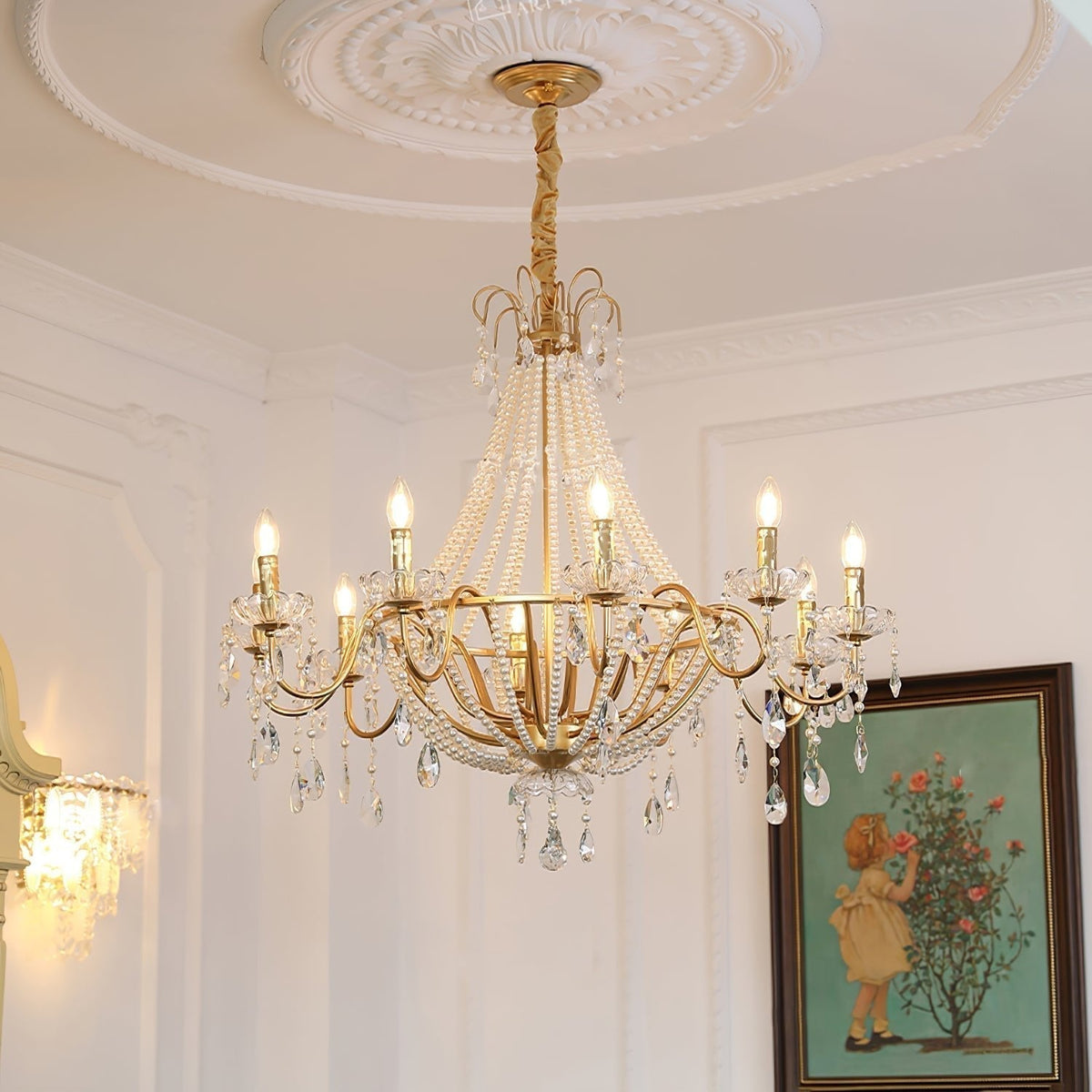 Lustre Dalle en cristal et laiton – vue 36