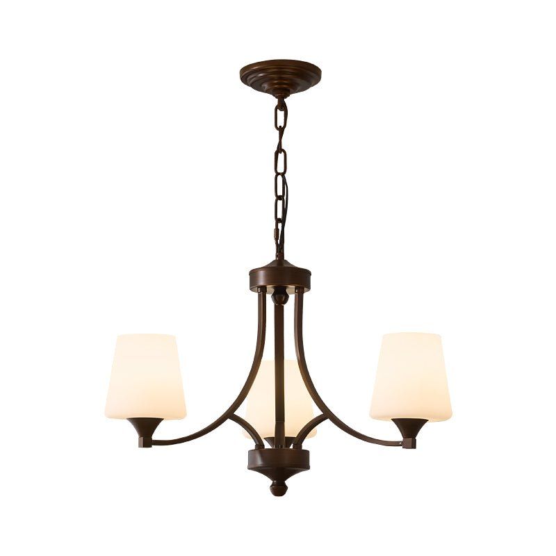 Lustre Ébène en verre et métal – vue 22