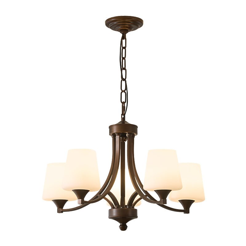 Lustre Ébène en verre et métal – vue 24