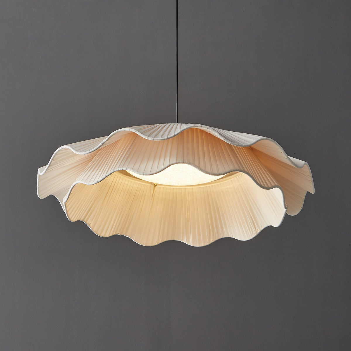Suspension Glacier en laiton et tissu – vue 10