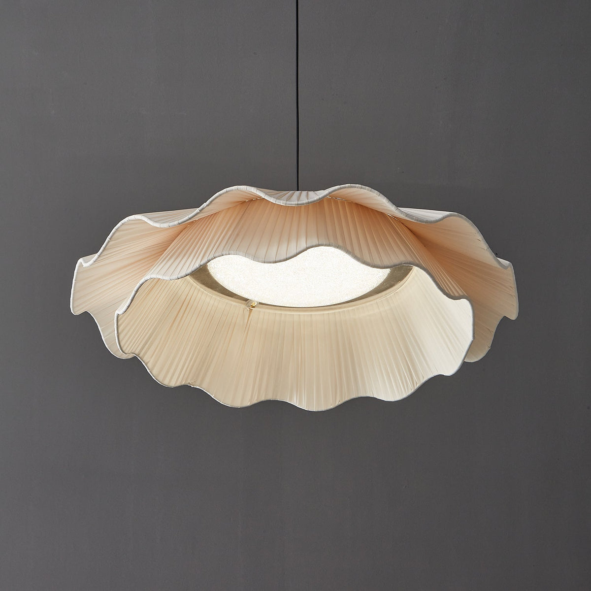 Suspension Glacier en laiton et tissu – vue 11