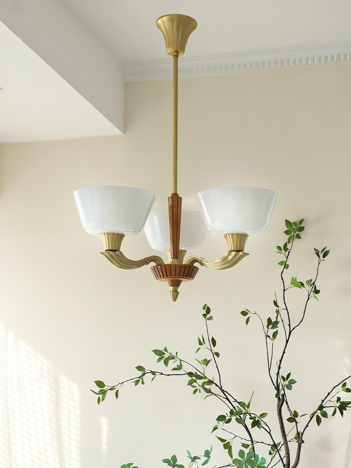 Lustre Libellule en verre et laiton – vue 35