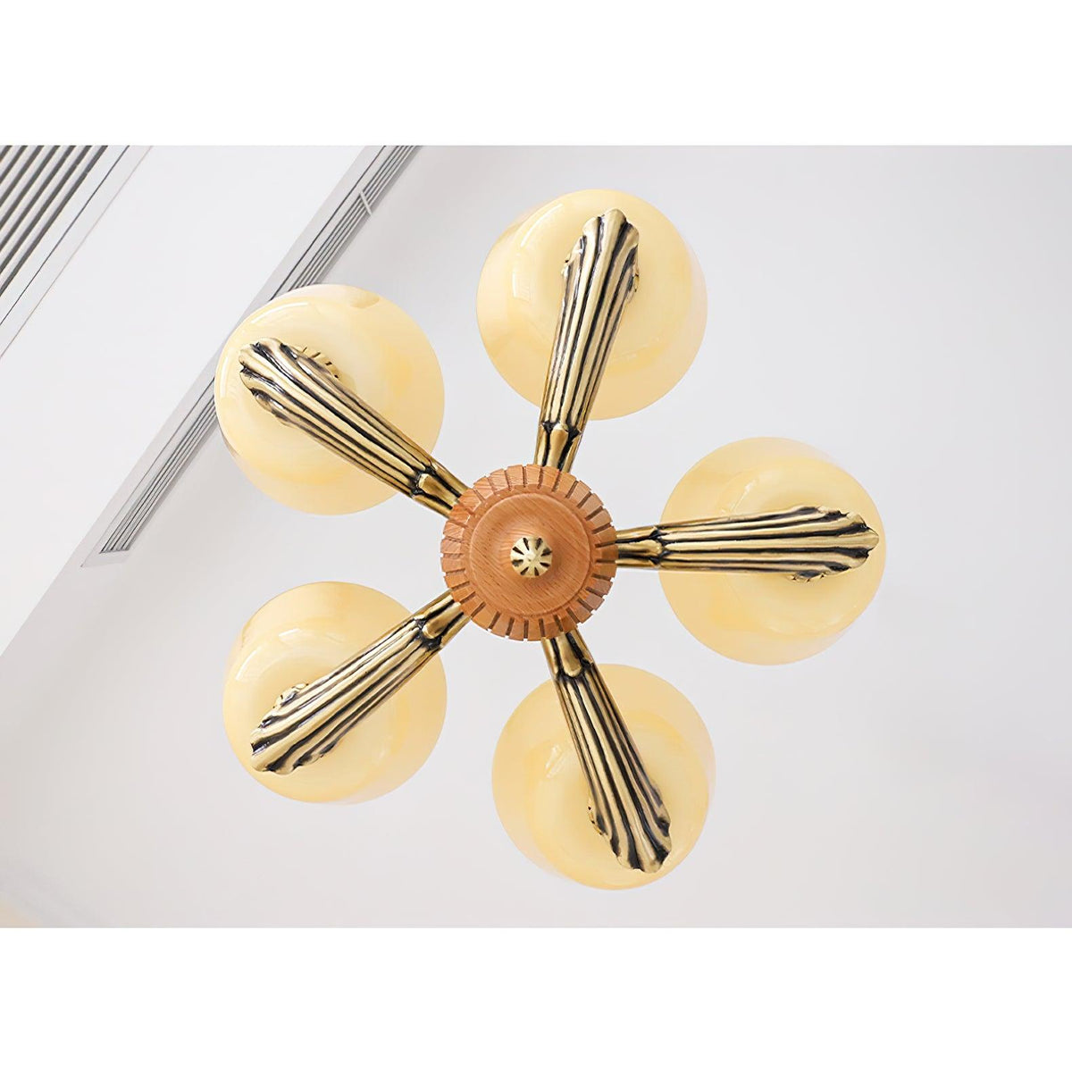 Lustre Libellule en verre et laiton – vue 18