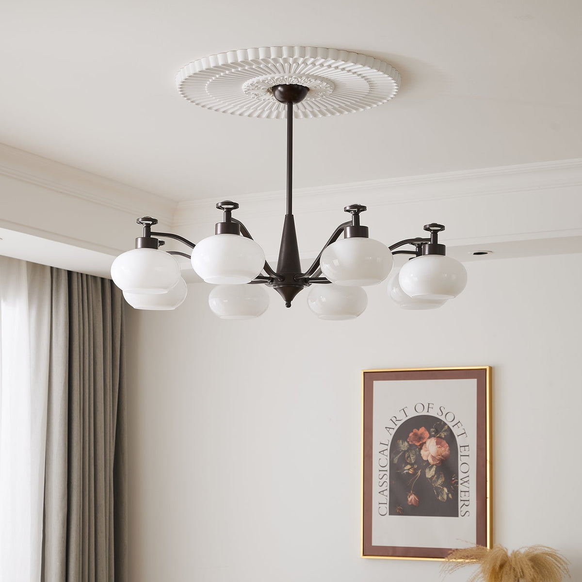 Lustre Gondolier en verre et métal – vue 26