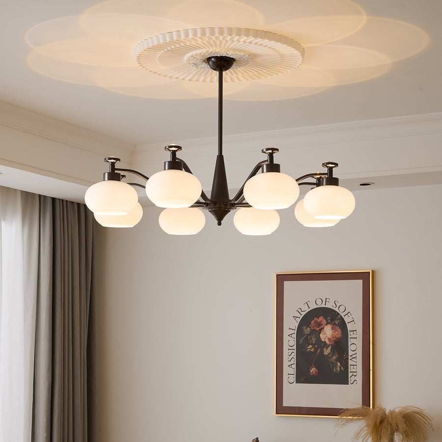 Lustre Gondolier en verre et métal – vue 4