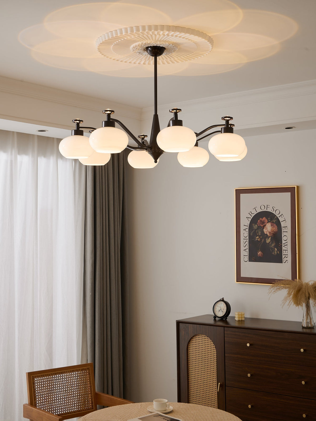 Lustre Gondolier en verre et métal – vue 11