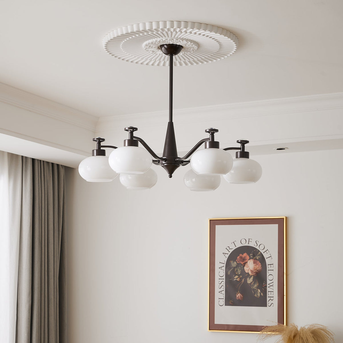 Lustre Gondolier en verre et métal – vue 16