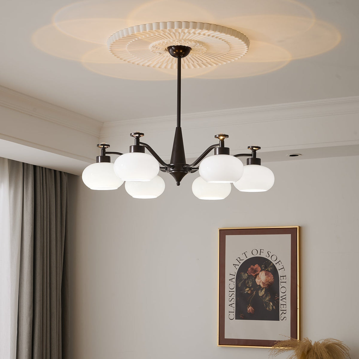 Lustre Gondolier en verre et métal – vue 13