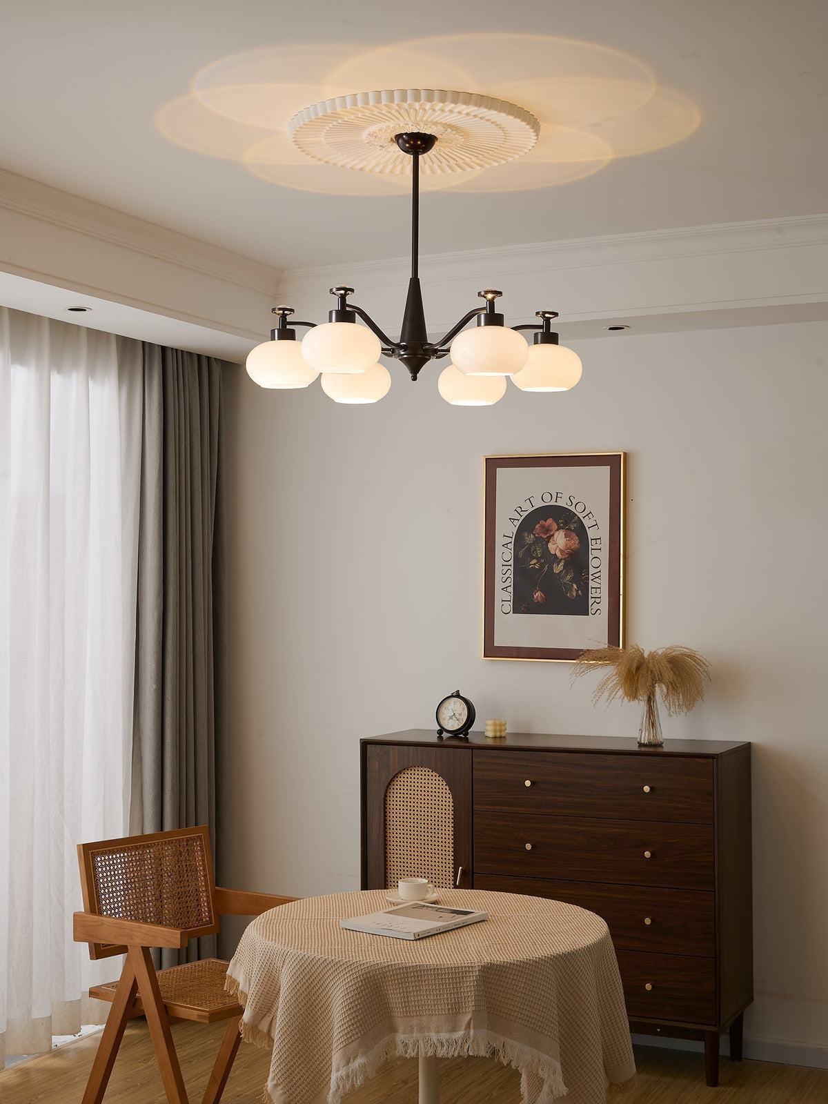Lustre Gondolier en verre et métal – vue 14