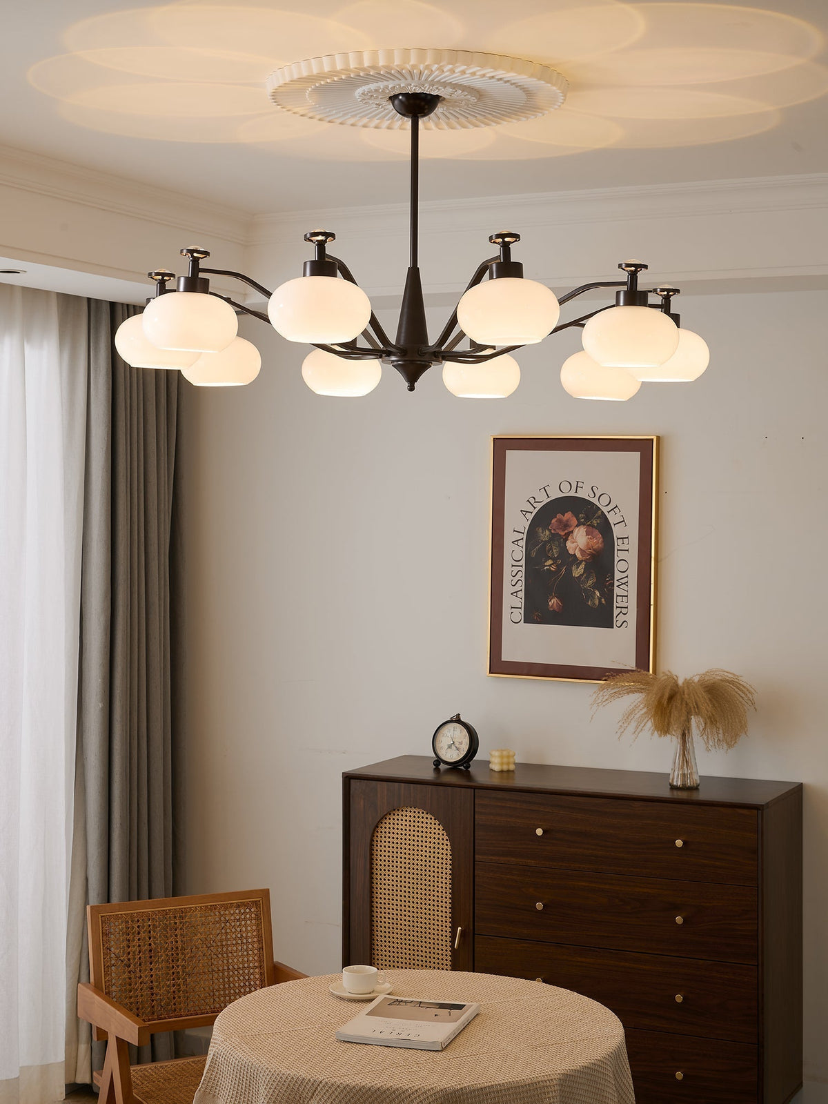 Lustre Gondolier en verre et métal – vue 7