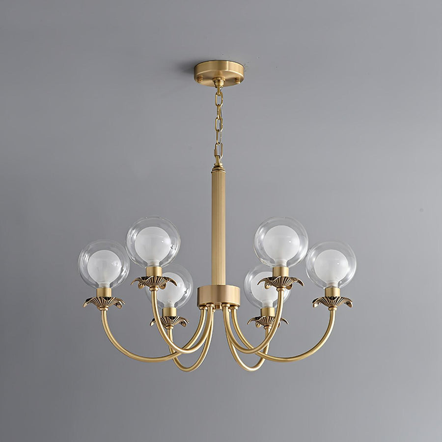 Lustre Balade en verre et laiton – vue 2