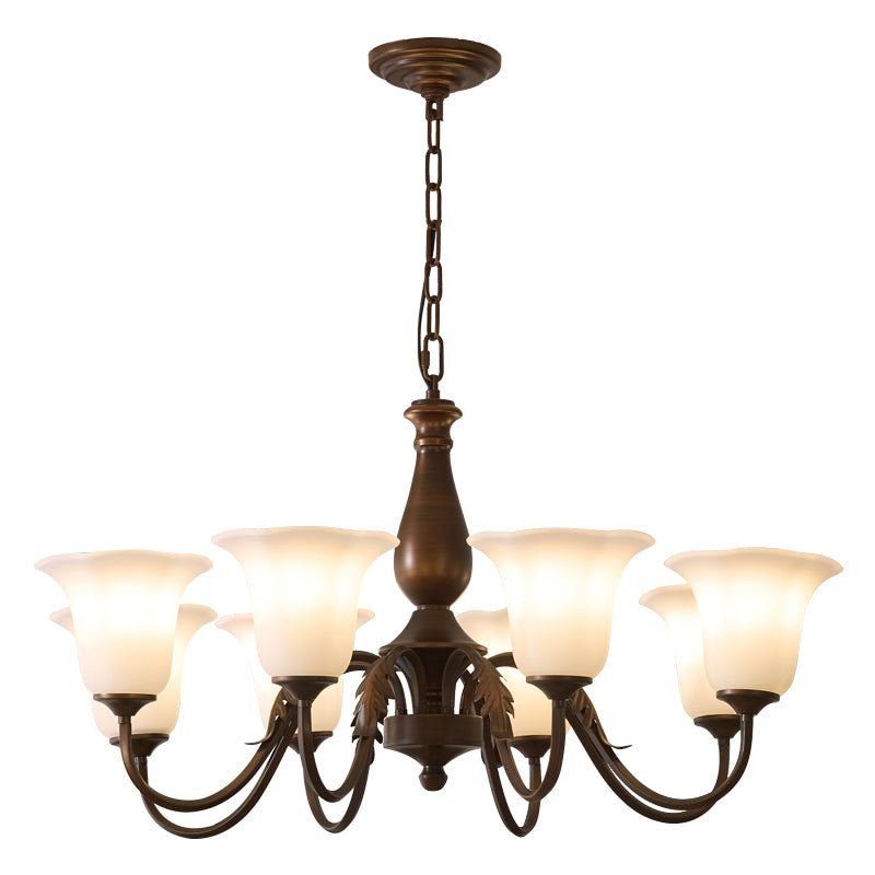 Lustre Nef en verre et métal – vue 15