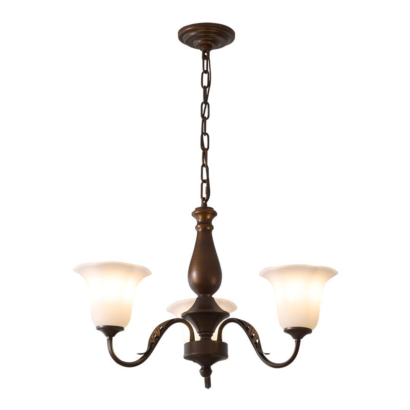 Lustre Nef en verre et métal – vue 13