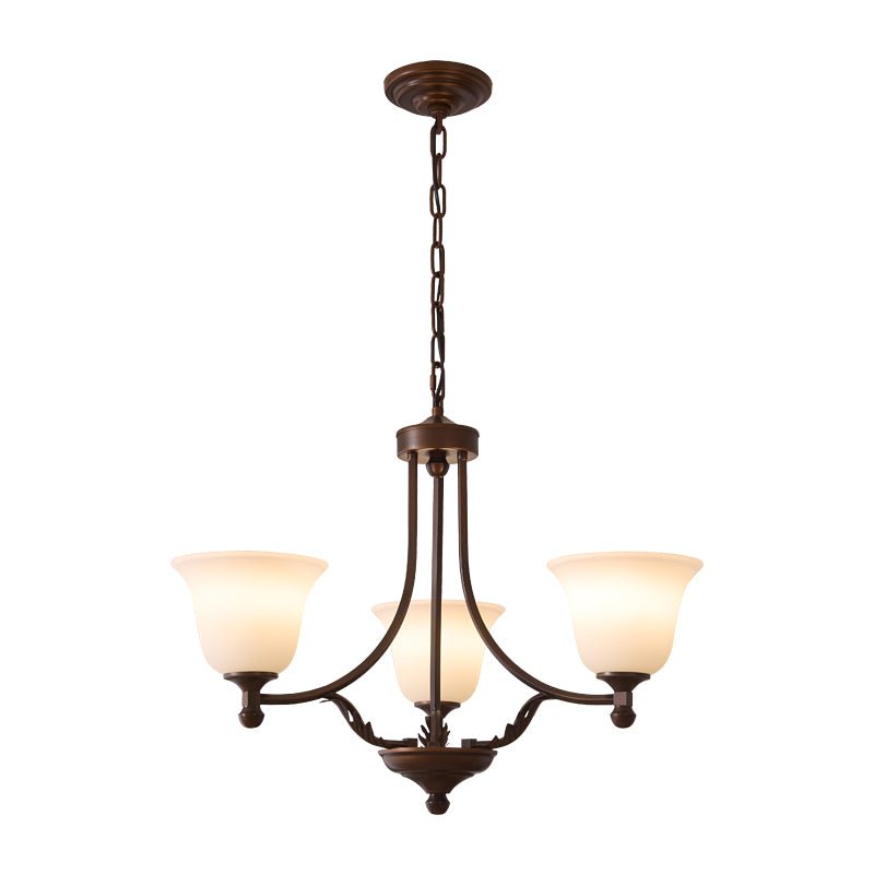 Lustre Anis en verre et métal – vue 10