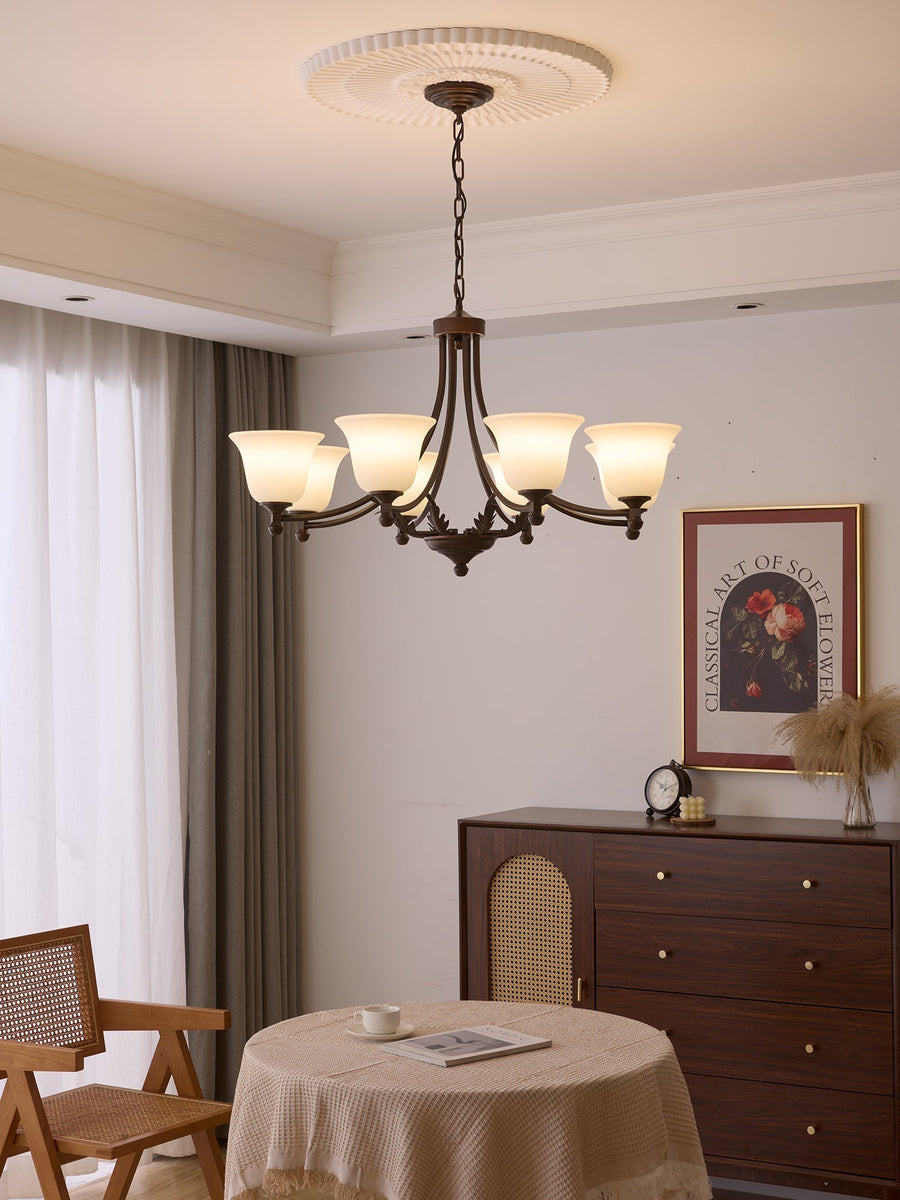 Lustre Anis en verre et métal – vue 3