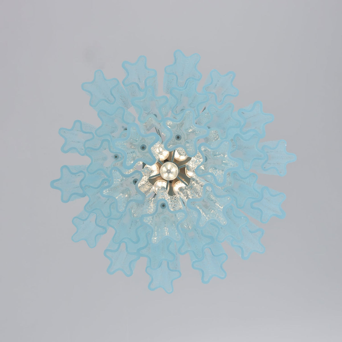 Lustre Bretèche en verre et métal – vue 19