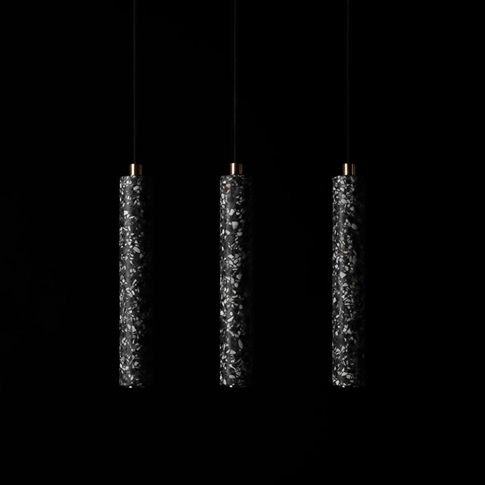 Suspension Céleste en terrazzo et métal – vue 67