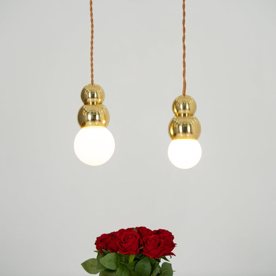 Suspension Augustine en verre et aluminium – vue 4