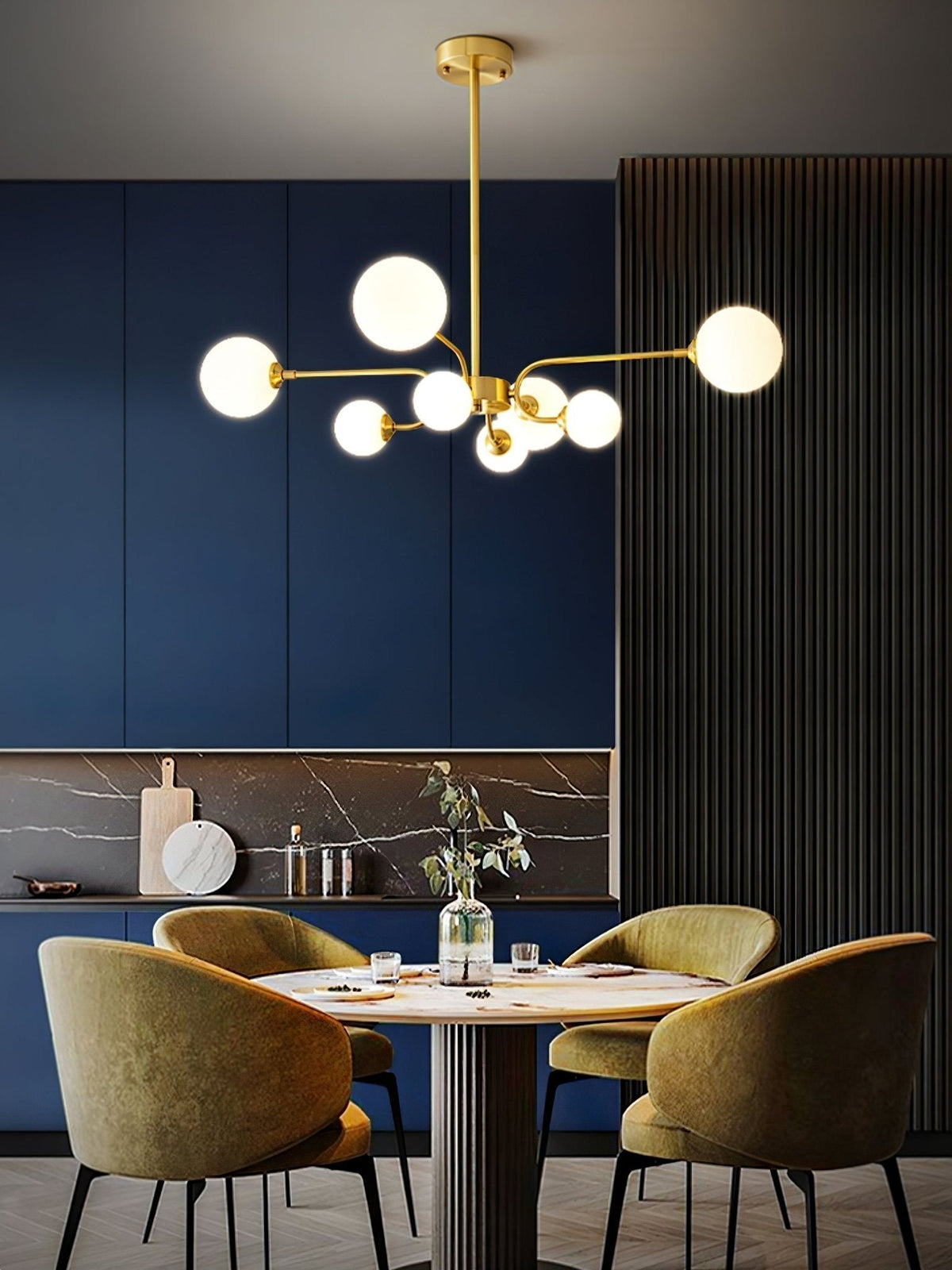 Lustre Armada en verre et métal – vue 12