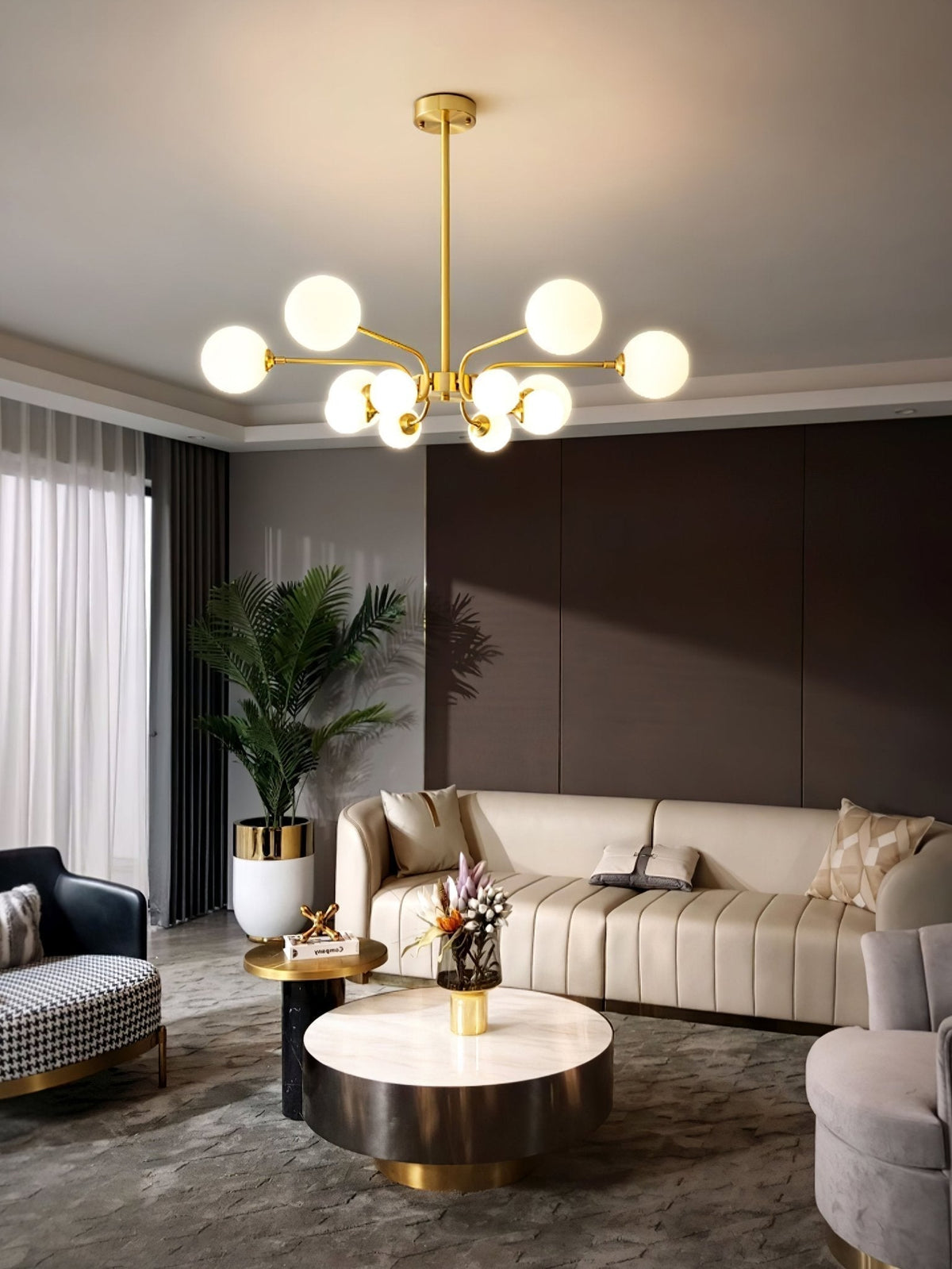 Lustre Armada en verre et métal – vue 27