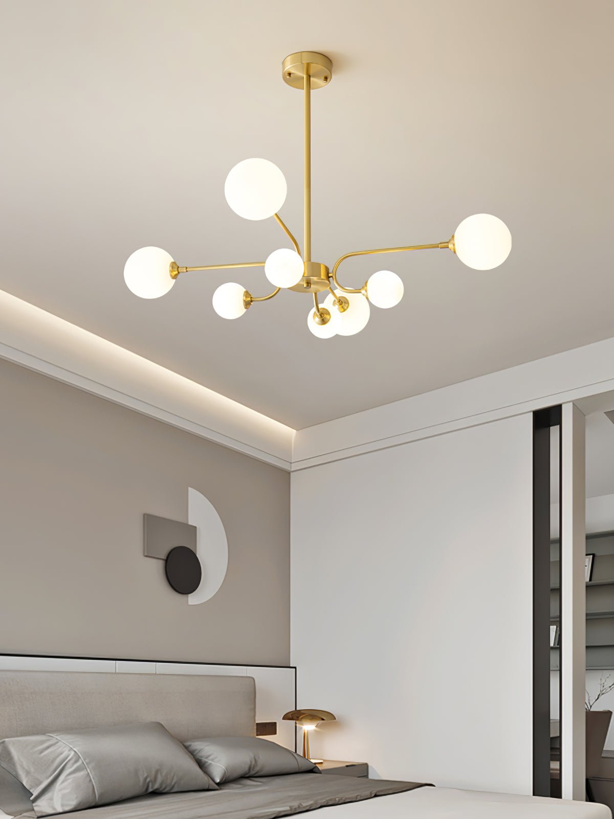 Lustre Armada en verre et métal – vue 24