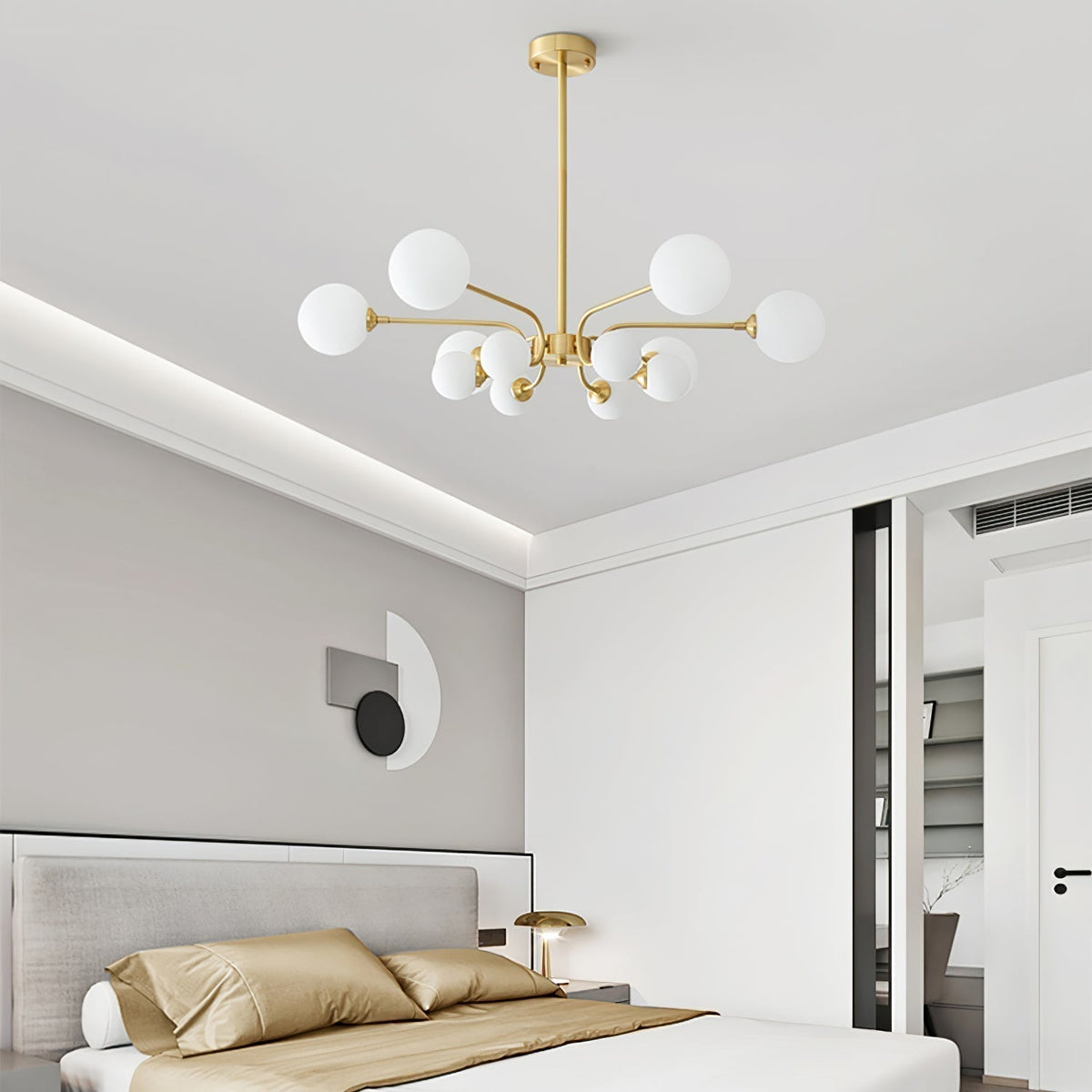 Lustre Armada en verre et métal – vue 30