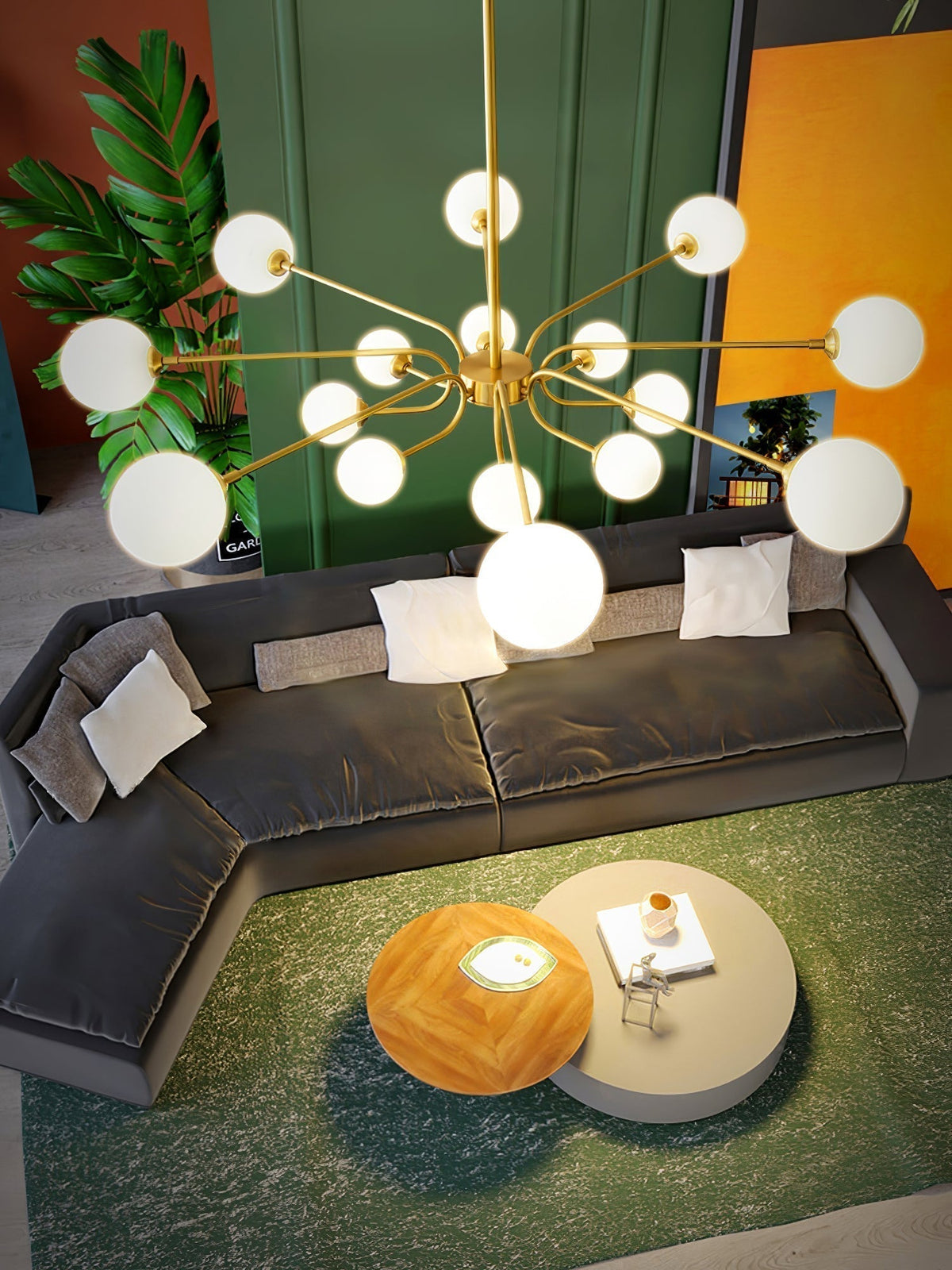 Lustre Armada en verre et métal – vue 31