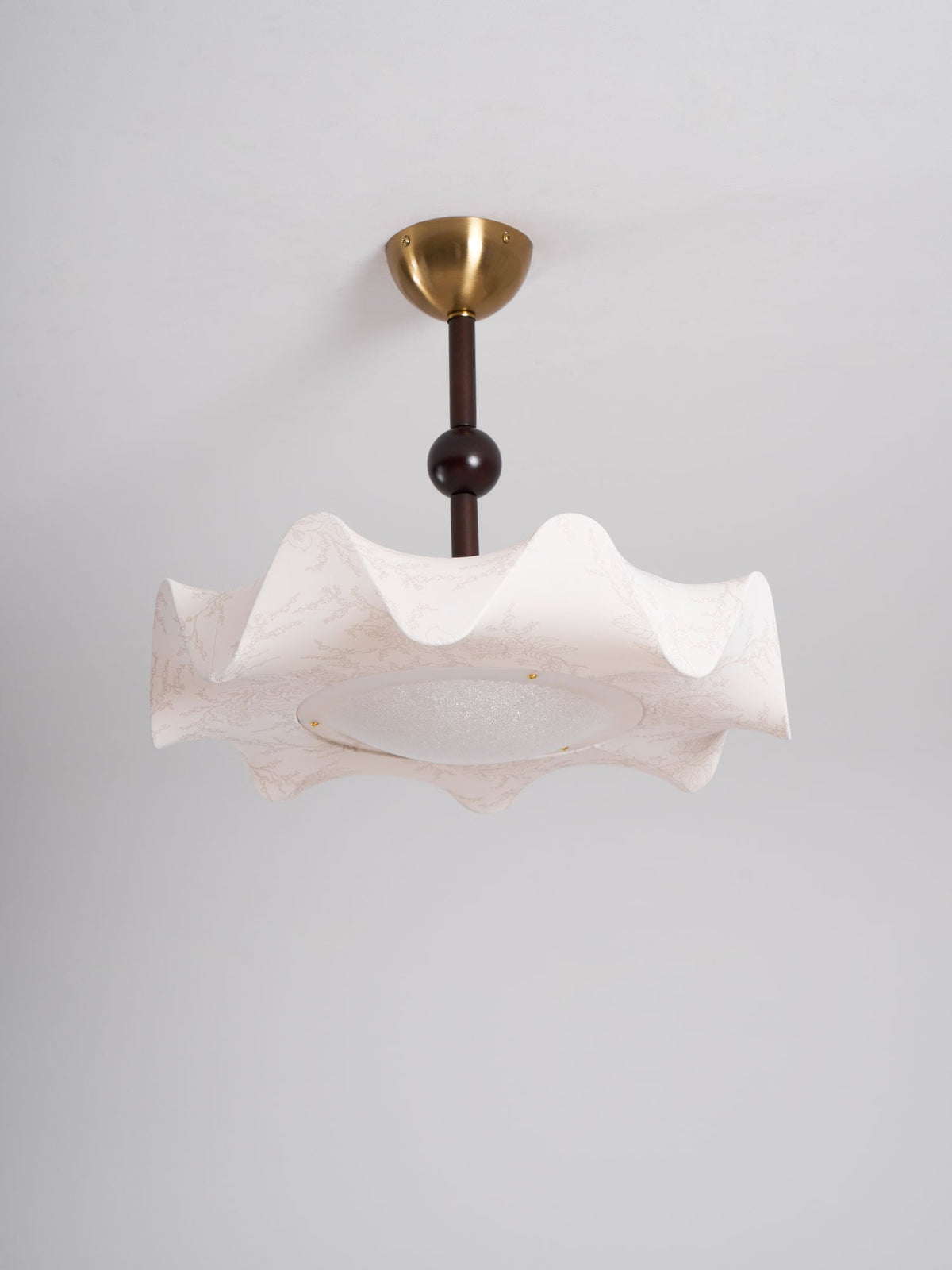 Plafonnier Chalet en bois et tissu – vue 6