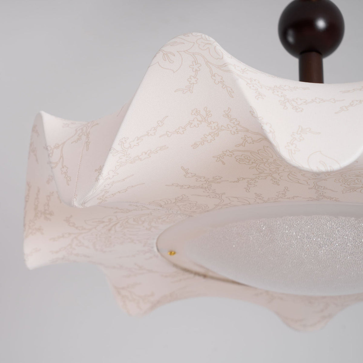 Plafonnier Chalet en bois et tissu – vue 7