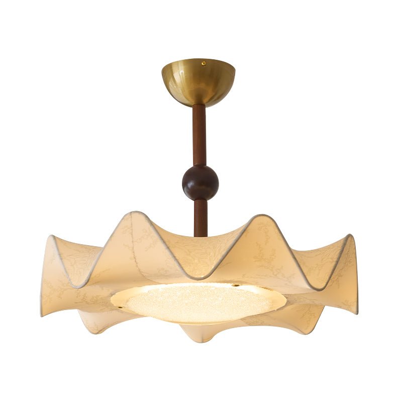 Plafonnier Chalet en bois et tissu – vue 12