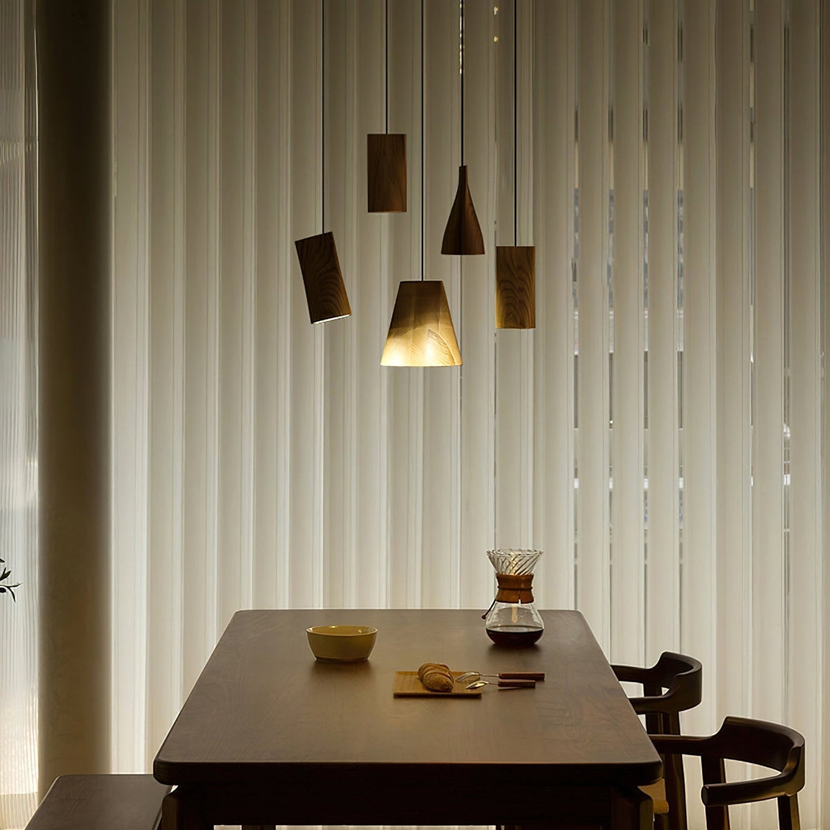 Suspension Badiane en bois et métal – vue 11