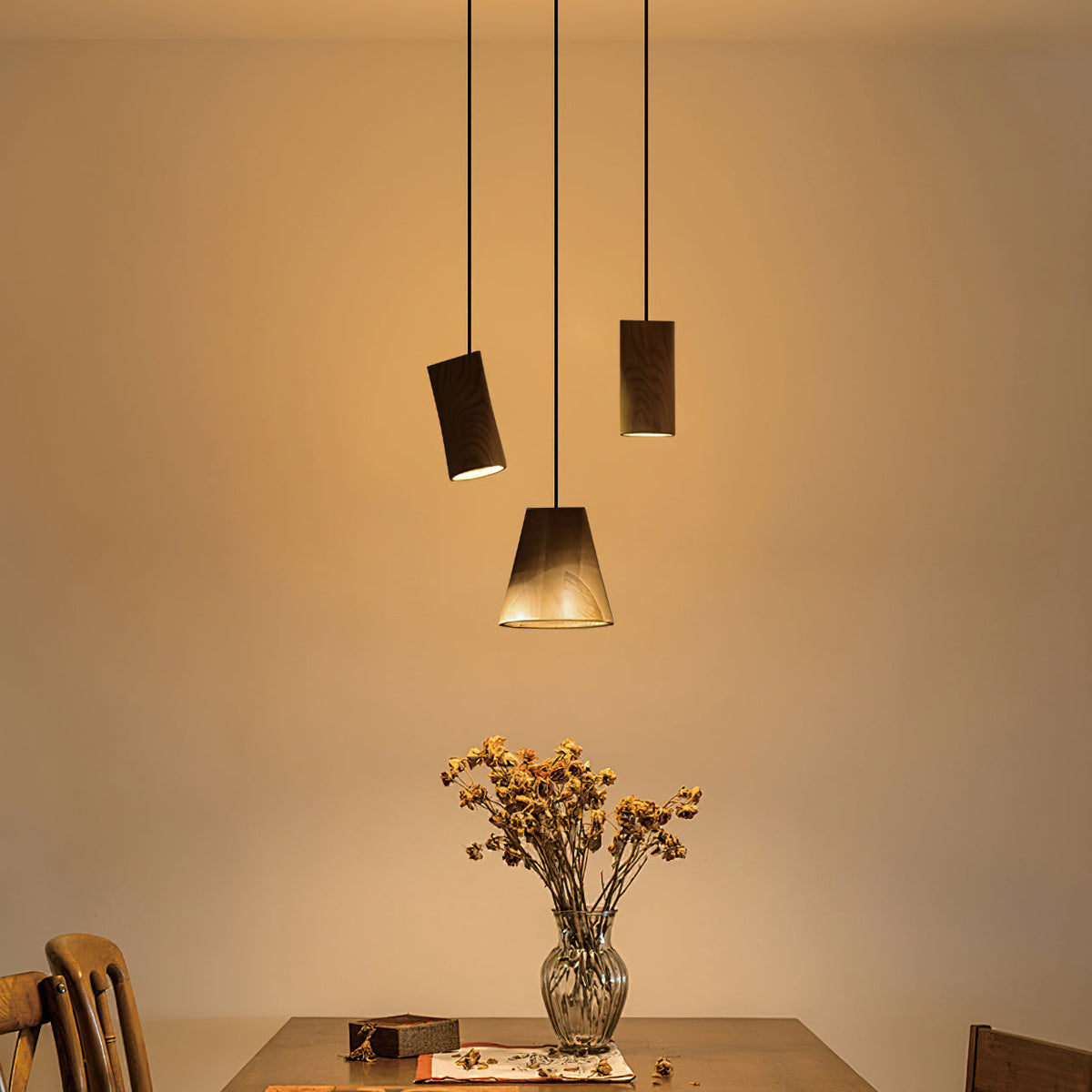 Suspension Badiane en bois et métal – vue 19