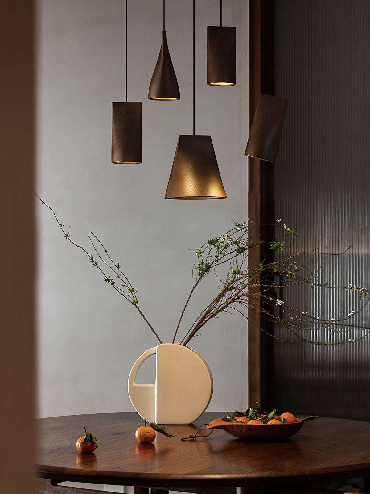 Suspension Badiane en bois et métal – vue 20