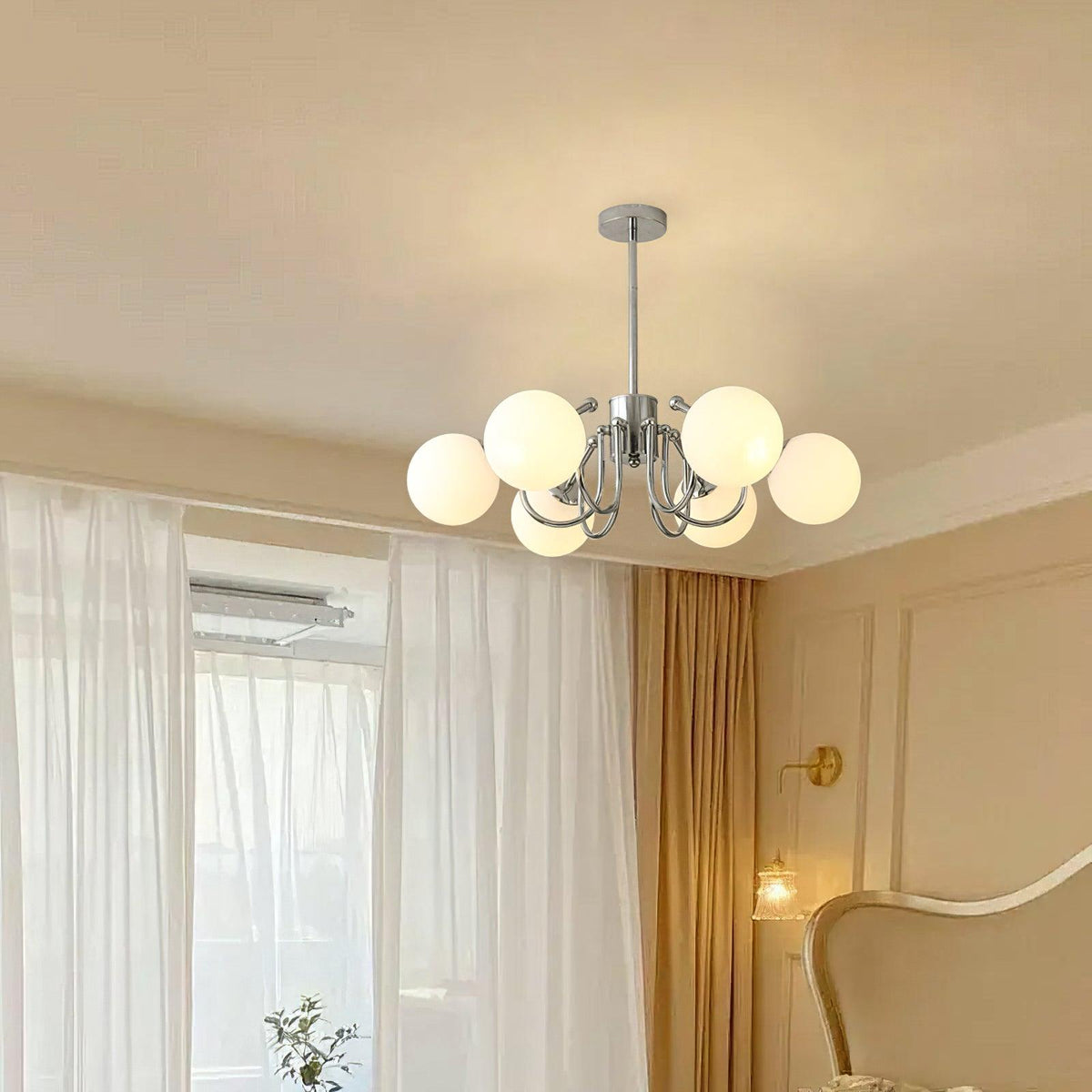 Lustre Rosée en verre et métal – vue 25