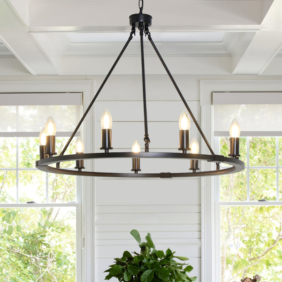 Lustre Ondée en fer – vue 8
