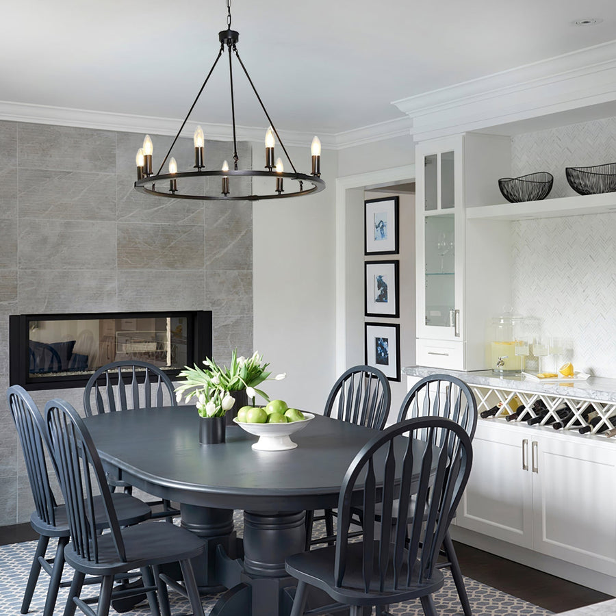 Lustre Ondée en fer – vue 5