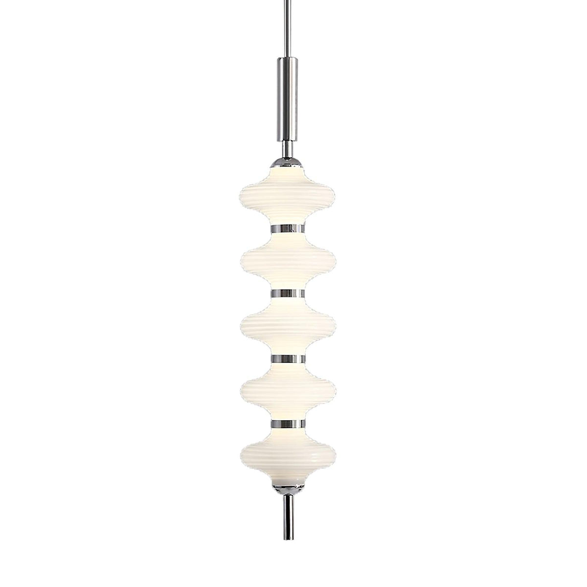 Suspension Tourmaline en verre et métal – vue 13