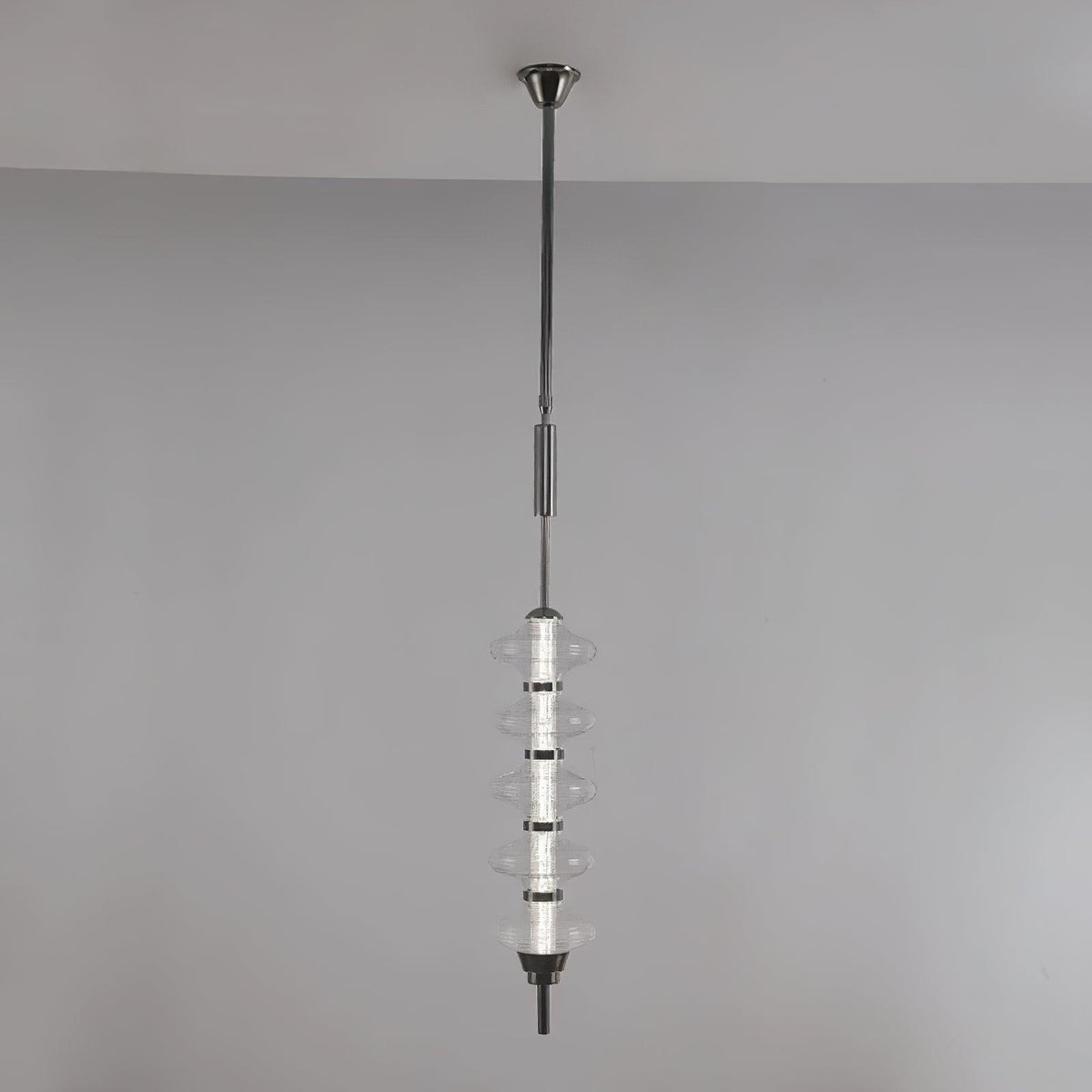 Suspension Tourmaline en verre et métal – vue 18