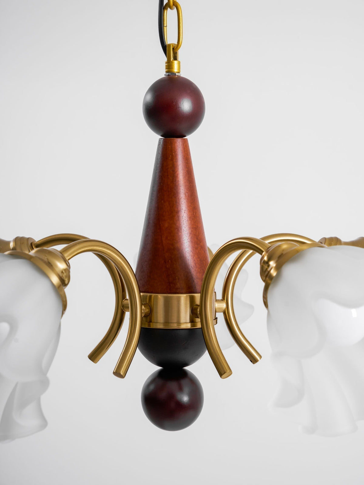 Lustre Gondole en verre et bois – vue 13