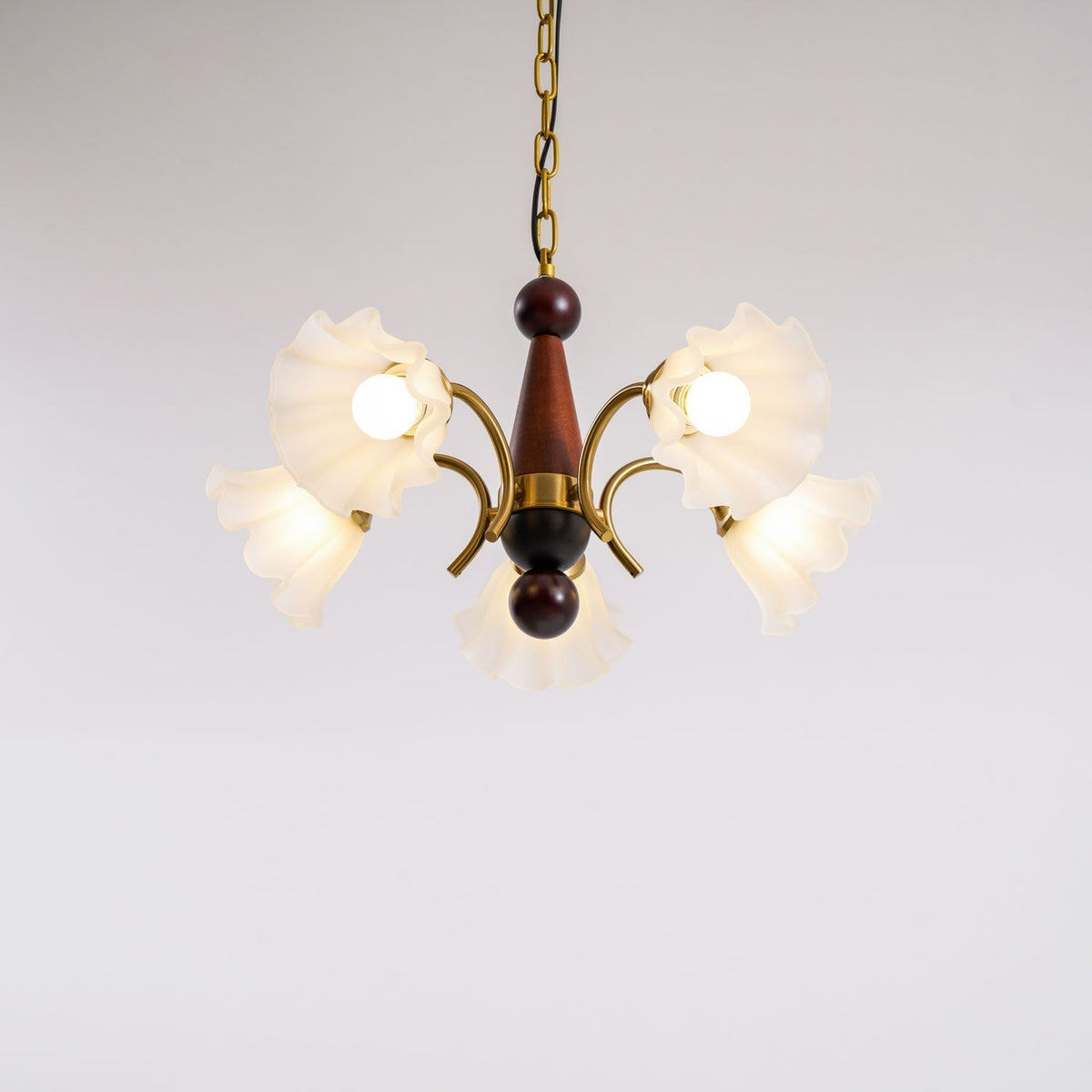 Lustre Gondole en verre et bois – vue 22