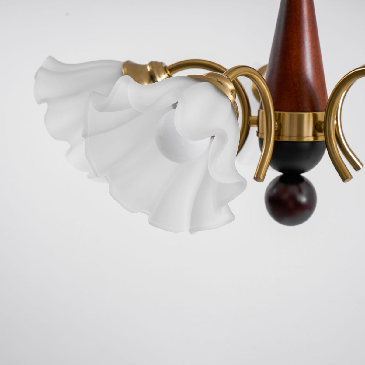 Lustre Gondole en verre et bois – vue 24