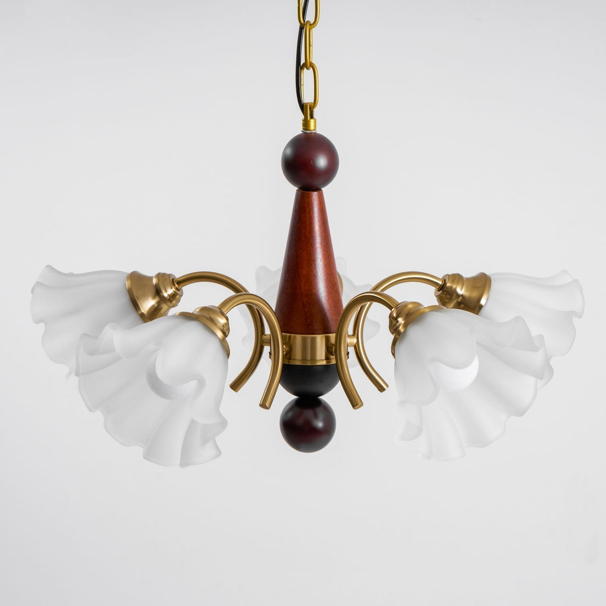 Lustre Gondole en verre et bois – vue 25