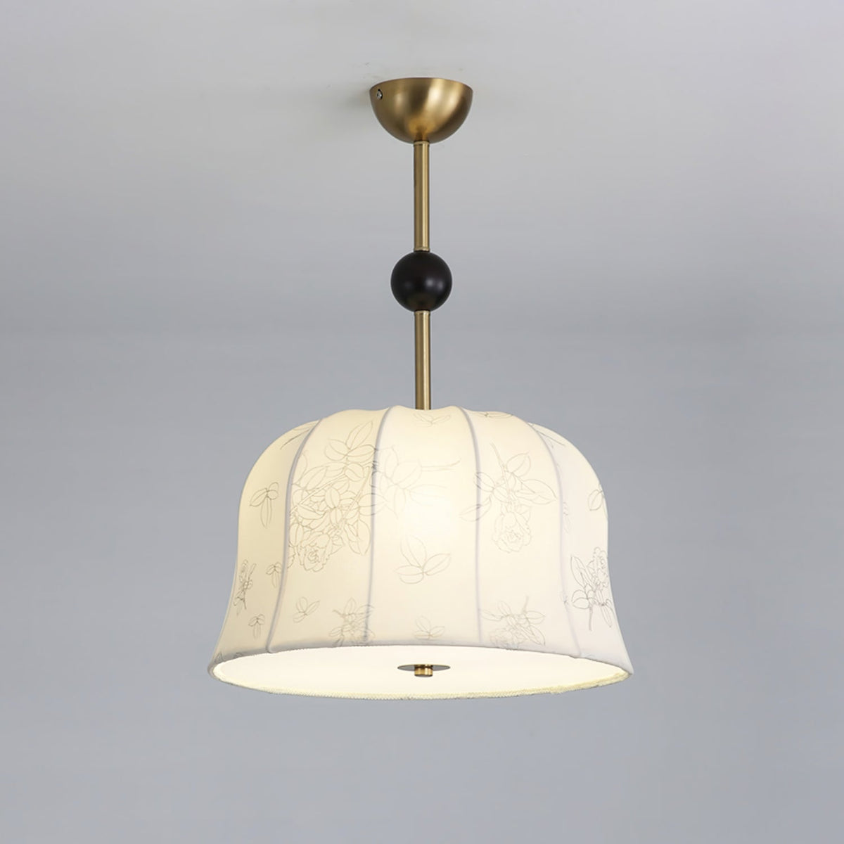 Suspension Daphné en bois et tissu – vue 15