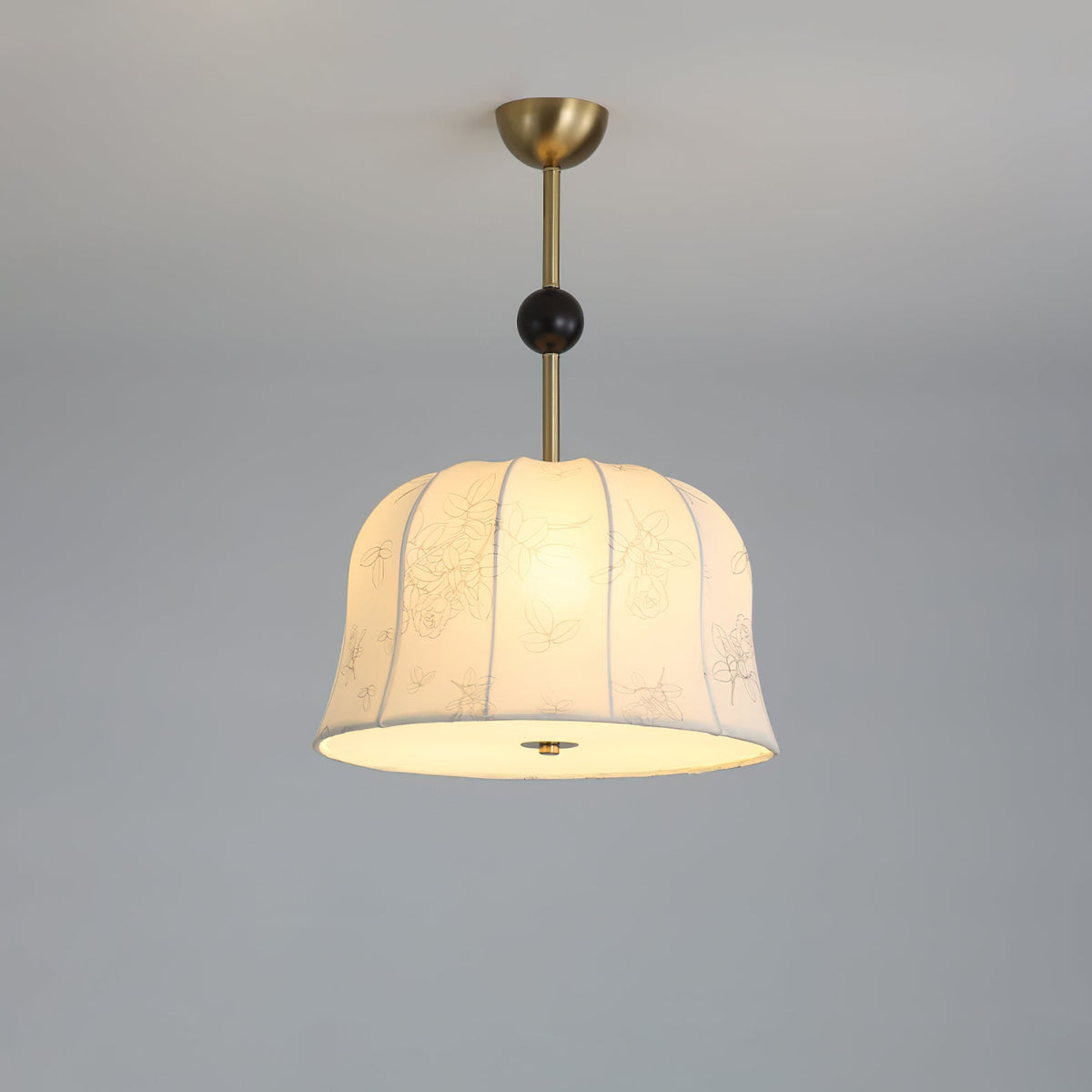 Suspension Daphné en bois et tissu – vue 12