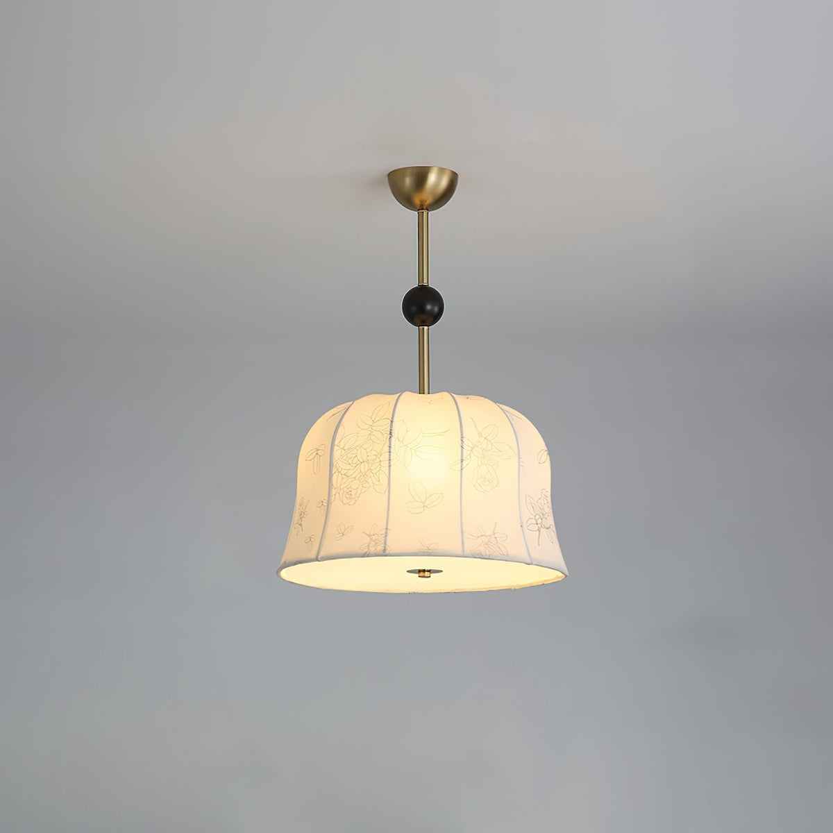 Suspension Daphné en bois et tissu – vue 13