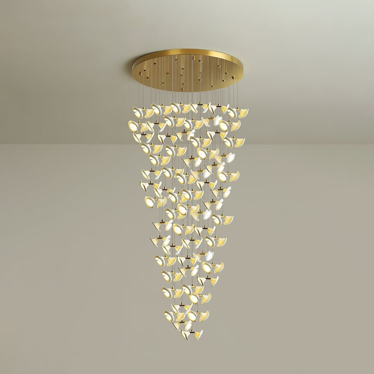 Lustre Cortège en céramique et fer – vue 43