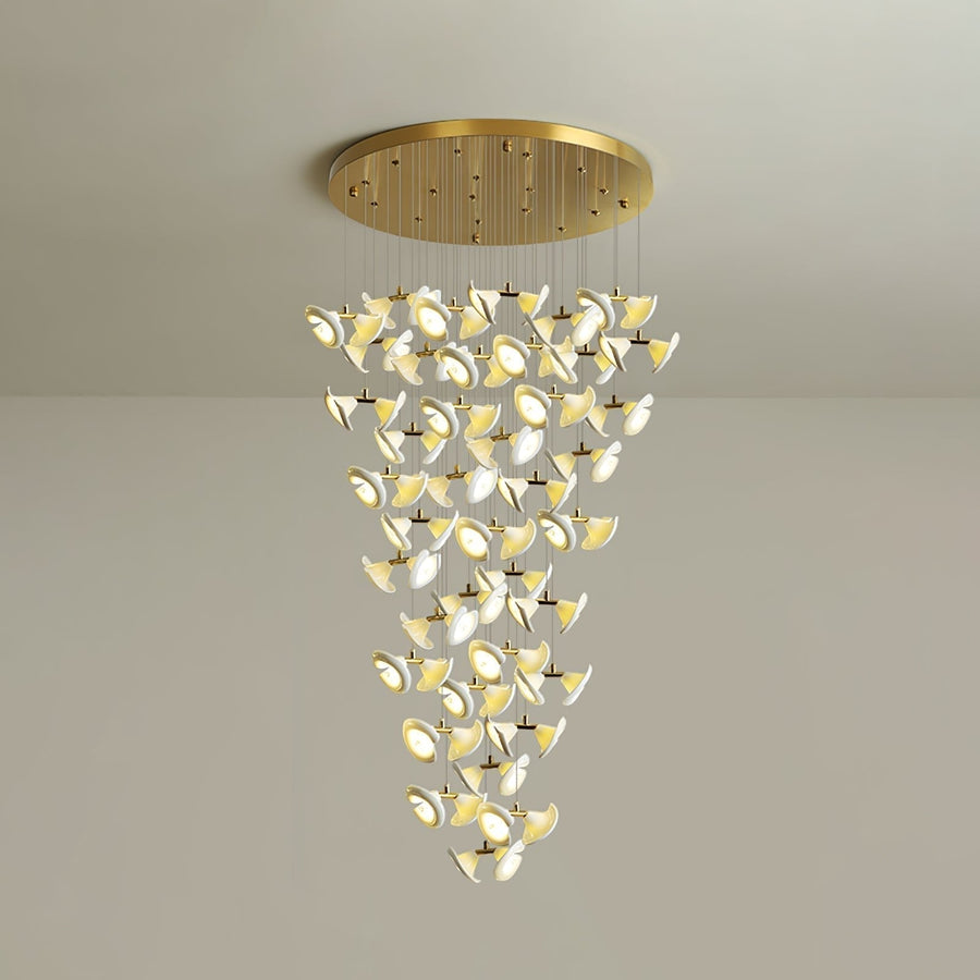 Lustre Cortège en céramique et fer – vue 3