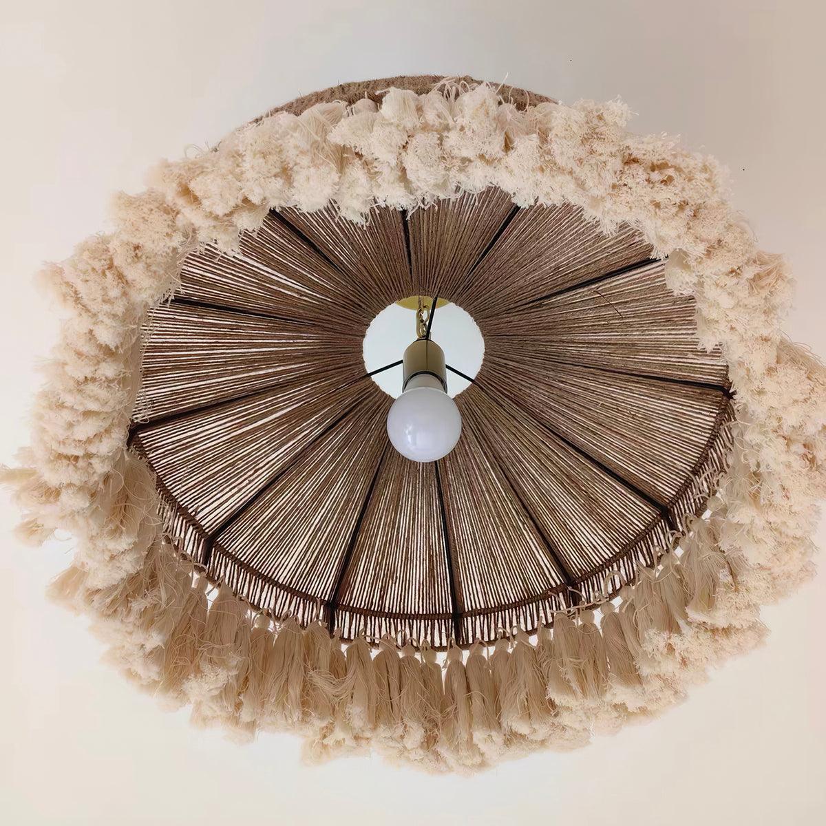 Suspension Stella en jute et métal – vue 3