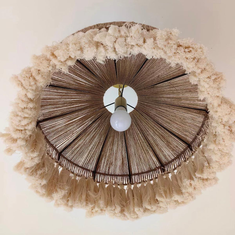 Suspension Stella en jute et métal – vue 3