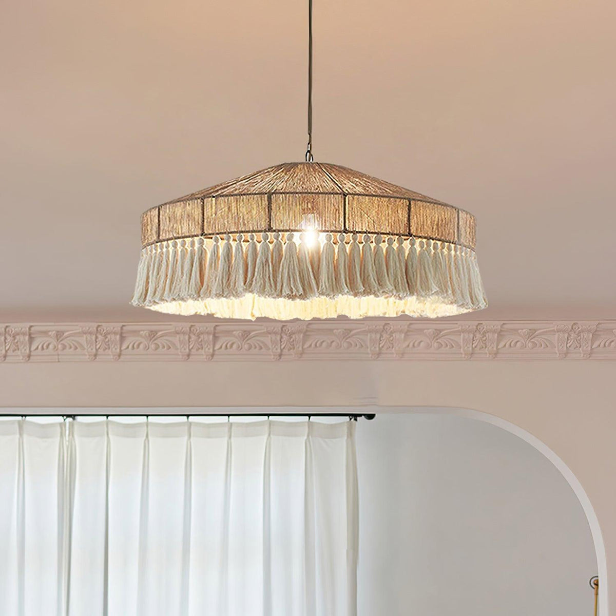 Suspension Stella en jute et métal – vue 5